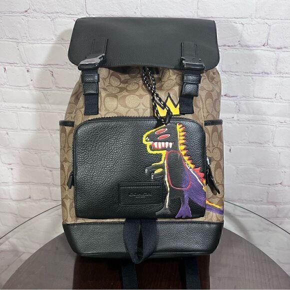 COACH X MICHEL JEAN BASQUIAT “Pez Dispenser” track backpack limited edition nwt - Picture 7 of 15